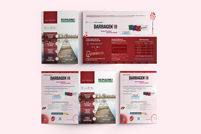 Darbagen Literature anemia animation biotech blood branding brochure brochure mockup cancer cell chemotherapy darbepoetin alfa design injection mockup pharma
