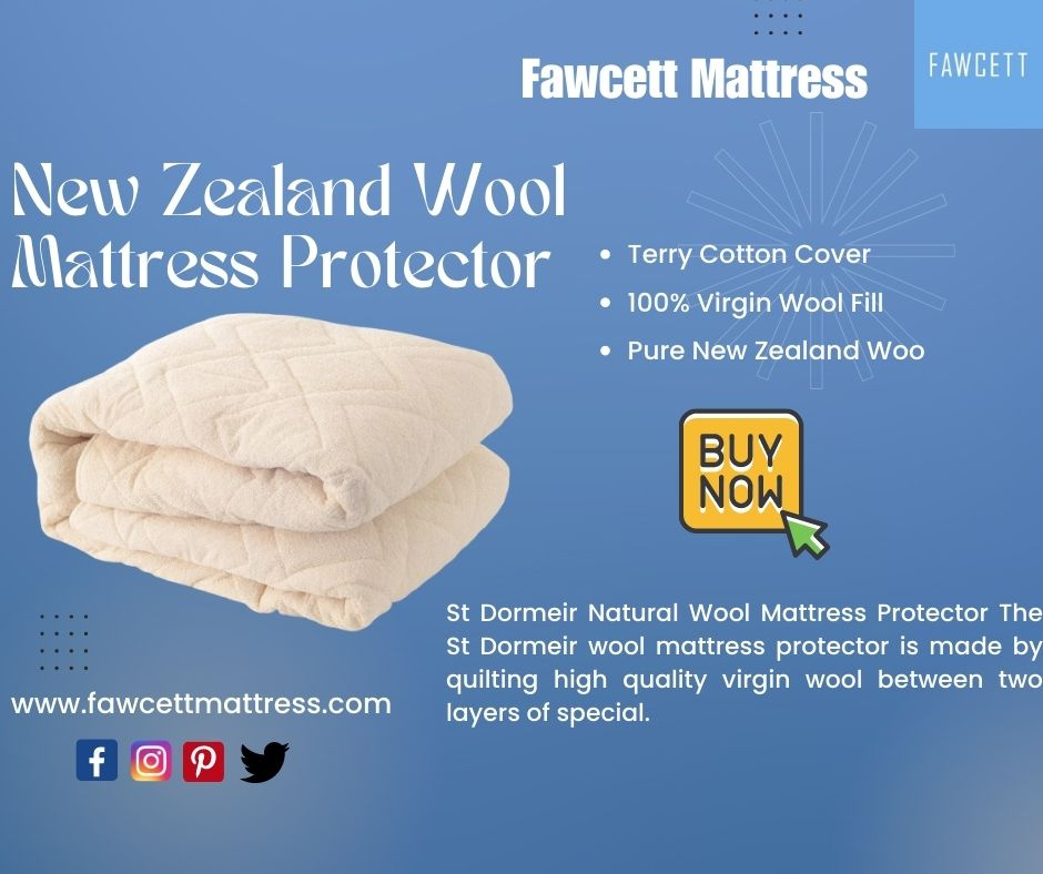 New Zealand Wool Mattress Protector Fawcett Mattress by Fawcett