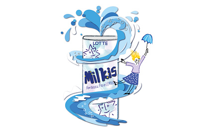 Milkis branding graphic design illustration logo vector