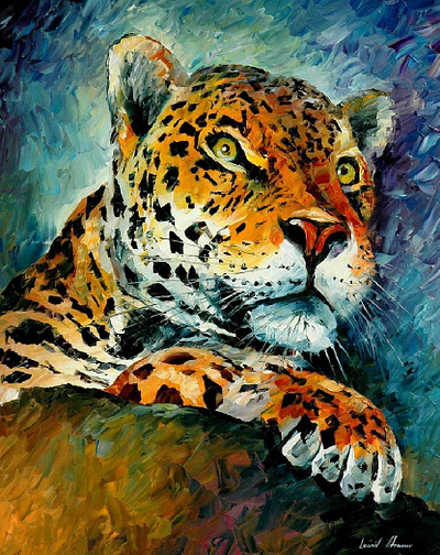 FAR EASTERN LEOPARD oilpaintingoncanvas