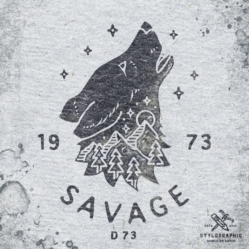 Savage danilo de donno design fashion design illustration logo logo design motorcycle print apparel print design retro savage screenprinting stylographic tshirt collection tshirt design tshirt print typography vintage vintage illustration