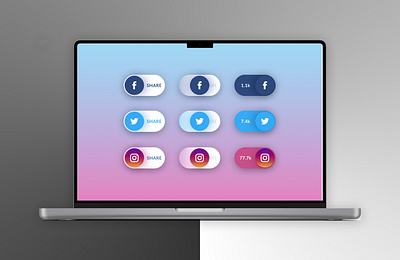 Social share #dailyui #010 100days app dailyui design graphic design icon illustration interface share social ui ux