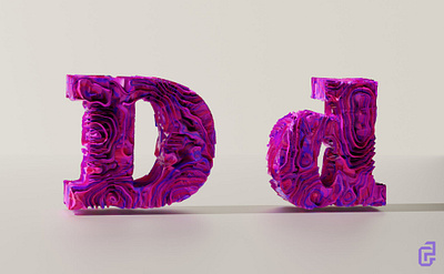 Day 4 of 36 days of type challenge letter D d 36daysoftype 3d animation blender design graphic design icon illustration logo ui