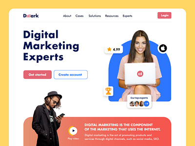 Dmark UI design. design designer digital digitalmarketing interfacedesign landingpage landingpagedesign marketing marketingexperts productdesign ui uidesign uiux userexperience userinterface ux uxdesign webdesign webpage website