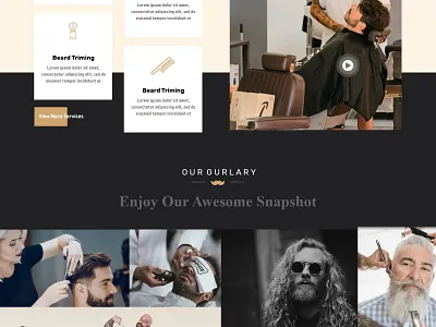 Barber design graphic design ui
