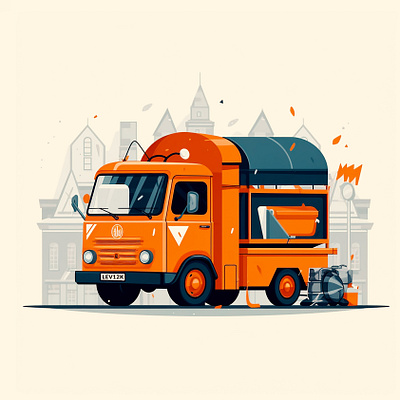 An Artful Illustration of a Mighty Truck in Action artwork car car illustration creativity illustration truck truckillustration