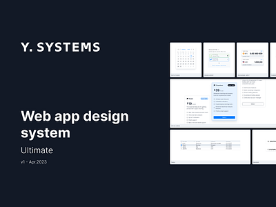 YDesign System for Ultimate web apps. design design system ui ux web app web elements website