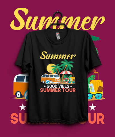 Summer t-shirt design & trendy t-shirt branding bulk t shirt clothing custom t shirt design design graphic design illustration minimalist t shirt ocean summer summer t shirt design sunrise surf t shirt t shirt design trendy t shirt tshirt unique t shirt design vector vintage t shirt