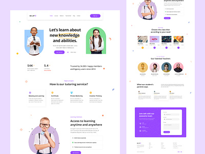 Educational Website Landing page design design dribbble educational website design graphic design kinder kindergarten landing page kindergarten web design kindergarten website ui design landing page landing page design school landing page design school website design ui ui design ux web design website design