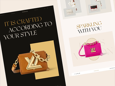 For Her: Luxury personified bags site best ecommerce designs ecommerce sites graphic design illuminz illustration luxury luxury ecommerce motion graphics ui