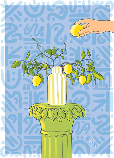 When life gives you lemon... digital illustration draw drawing illustration