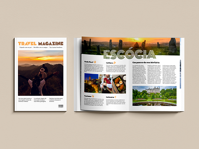 Travel Magazine colors graphic design illustrator indesign magazine photoshop typography visual identity