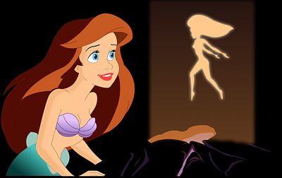 Mermaid, Ariel illustration