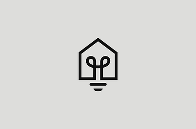House electricity mark brand branding brandmark custom monogram graphic design icon icon desing logo logo design mark signet
