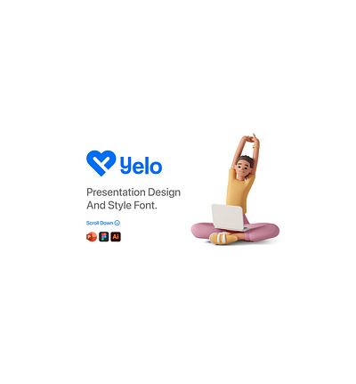 Yelo - Presentation Design app branding design graphic design illustration pd typography ui ux vector