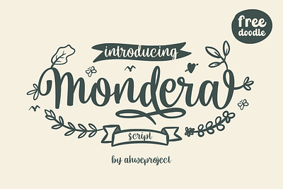 Mondera - Beautiful and Romantic Handwritten clean