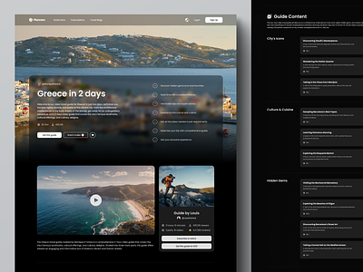 Travel SaaS Case Study: Guide Detail Page design graphic design guide showcase travel app travel page travel website ui ui design ux web design website