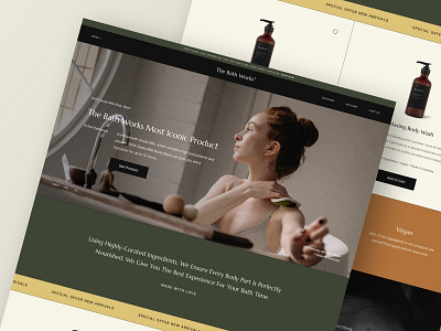 The Bath Works - Body Soap Brand design graphic design graphicwebsite landing page ui ux