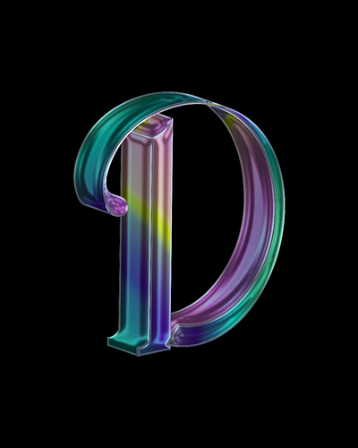 Type D - 36 Days of Type 36daysoftype 36dot 3d 3ddesign 3dlettering graphic design illustration type design typography visual design