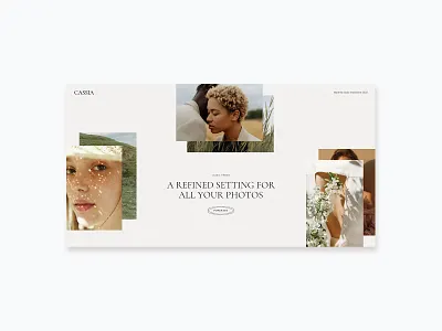 Cassia - Photography Portfolio Theme branding design logo photography portfolio typography ui web website