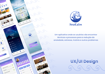 SeaCalm – app UX/UI app figma mobile mobile design ui ui ux ux
