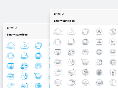 Riddle UI Web Design system (v1.0) dark mode dashboard design system empty state figma icon minimal product design ui ui kit user interface ux