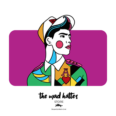 THE MAD HATTER By Alberto Corral Notebooks and goodies branding creative graphic design illustration ilusa logo
