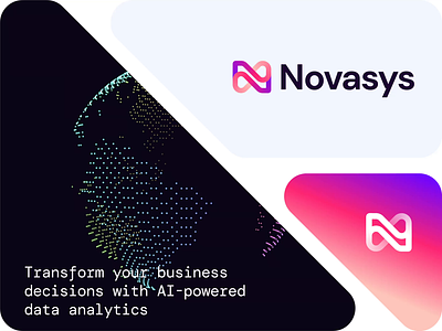 Novasys | Logo design ai animation artificial intelligence branding branding ai business ai flow globe identity branding logo design n letter saas saas digital startup