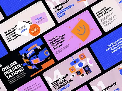 Tips for online presentations deck design graphic design illustration layout presentation design