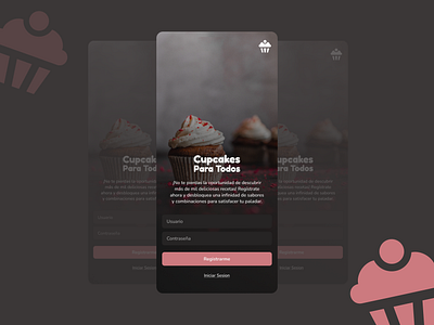 Daily UI - Day 01. / Cupcakes App branding graphic design ui