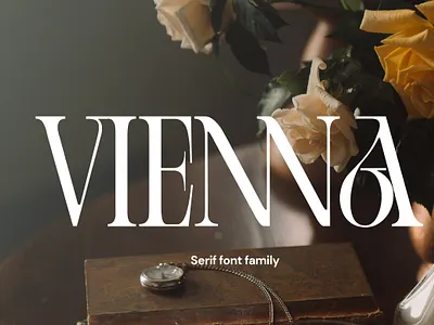Vienna Modern Serif font fonts logo modern font serif typeface typographic