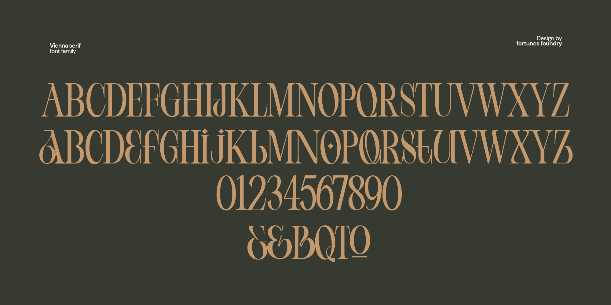 Vienna Modern Serif By Fortunes Co On Dribbble