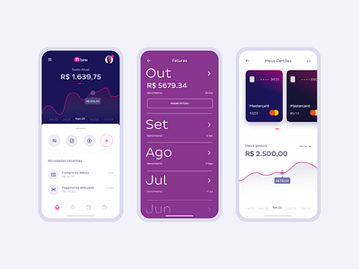 Mbank - Finance App app design finance interface mobile ui ux