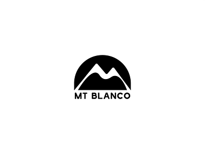 Mount Blanco | Logo brand brand design branding daily logo design logo logo design mount blanco mt pyeo ski mountain visual identity