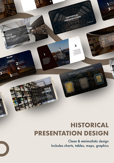 History Presentation Template animation branding data visualization design google slides graphic design illustration infographics pitch deck powerpoint