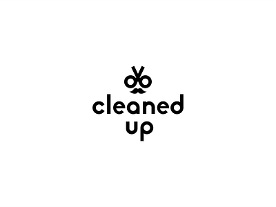 cleaned up | Logo barbershop brand design brand identity branding cleaned up daily logo challenge logo logo design pyeo visual identity