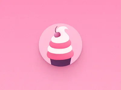 Dessert app icon icon illustration logo pink sweet