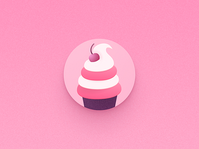 Dessert app icon icon illustration logo pink sweet