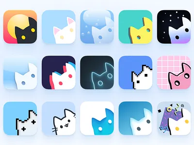 Nekogram icons cat icon illustration logo neko