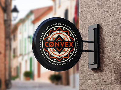 Convex Shop Front Sign Design branding design graphic design illustration logo skateboarding skateboardingbrand skateshop skatewear skating typography vector