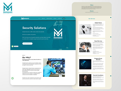 Manaaki Security Website Design branding design graphic design graphicdesign illustration logo logo design ui ux vector