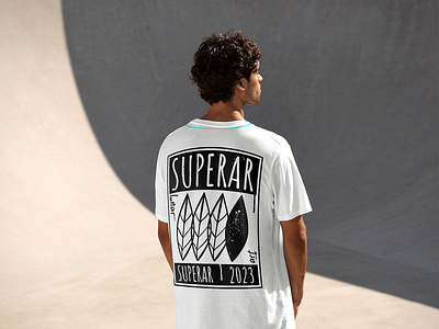Superar T-Shirt Design branding design graphic design illustration logo typography vector