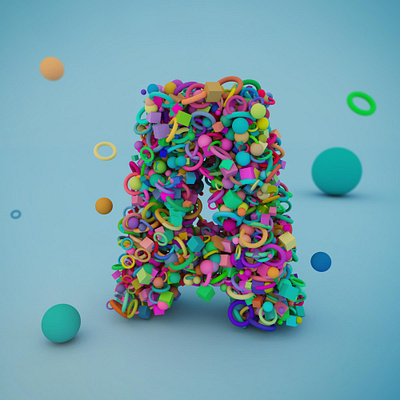 3D Letter In Cinema4D 3d arnoldrender cinema4d motion graphics photoshop