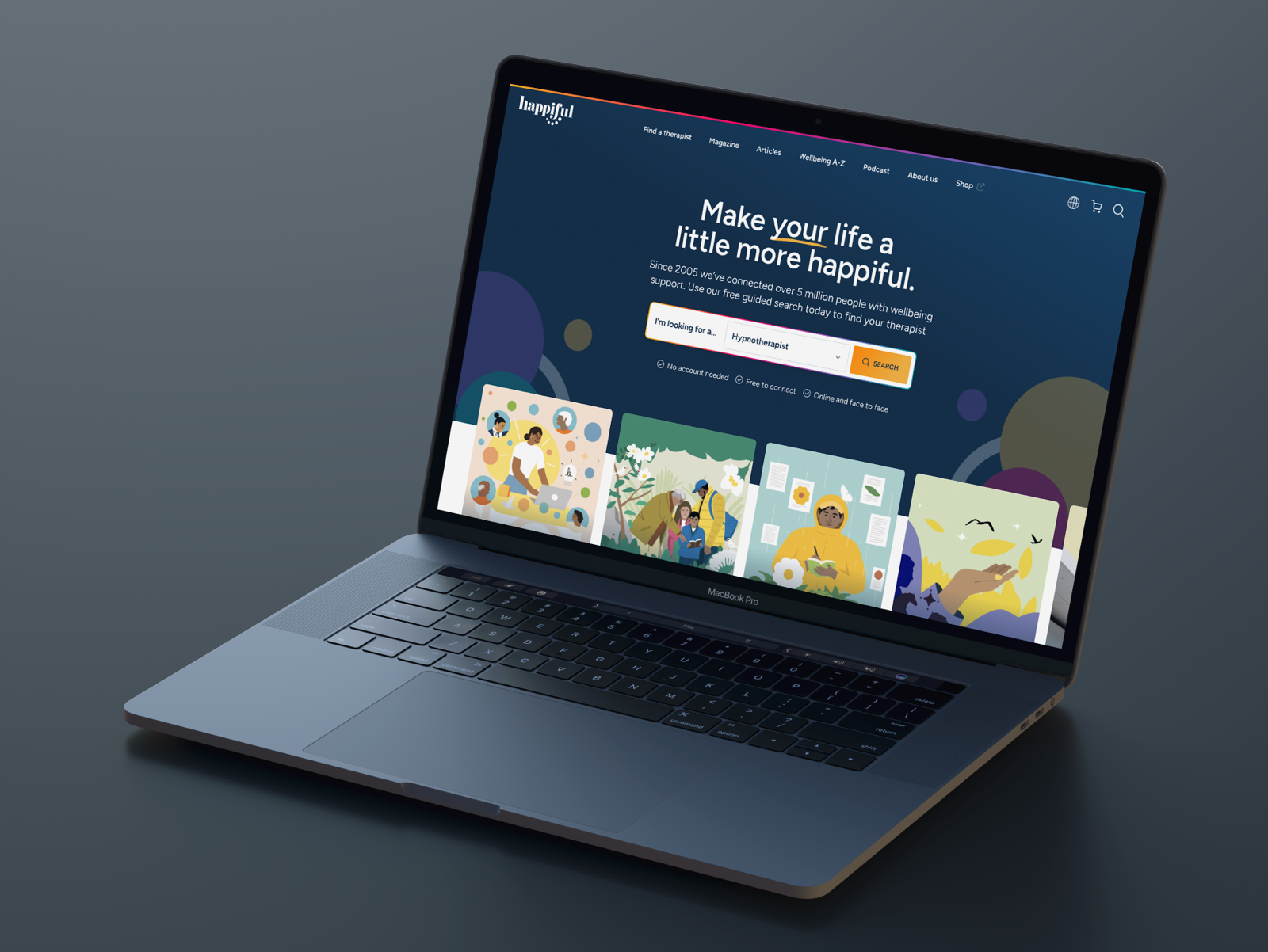 Happiful Site design