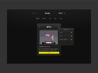 Viewing your NFT on Crud app blockchain design nfts ui ux web3