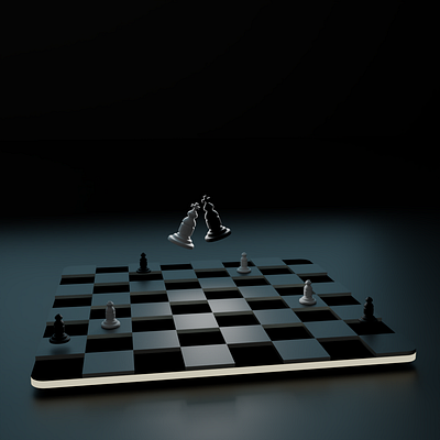3D chess board 3d design graphic design illustration logo ui ux