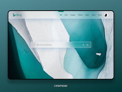 Bing Redesign app application bing branding design graphic design interface interface design logo redesign ui web website
