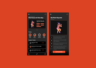 DailyUI 062 - Workout of the day 3d animation branding design graphic design illustration logo ui ux vector