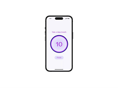 Daily UI 014 | Countdown Timer 014 animation breath breathing countdown countdowntimer dailyui meditation timer ui