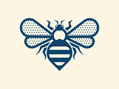 Playing With Bees bee branding bug colony company hive hornet icon illustration illustrator insect logo mascot ouch sports stinger vector wasp winged wings